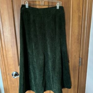 Cord Green Women's Skirt